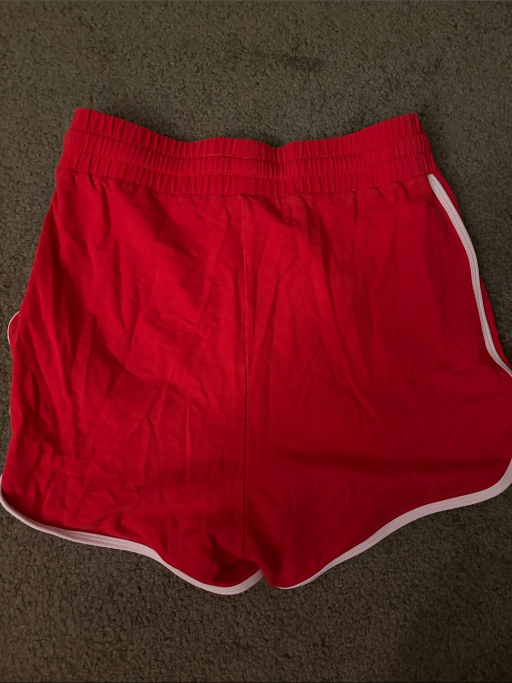 Til You Collapse Red High Waisted Lounge Shorts - Picture 3 of 5